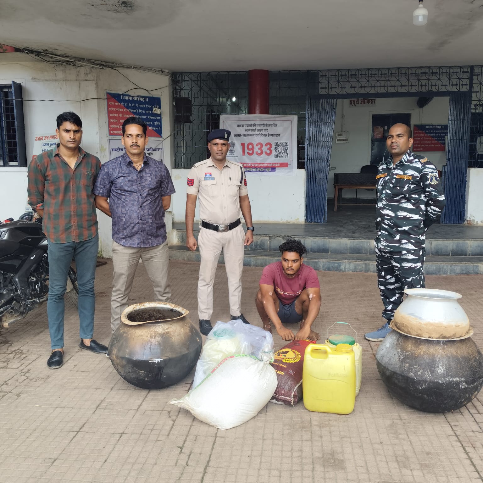 अवैध शराब पर कोतवाली पुलिस की बड़ी कार्यवाही