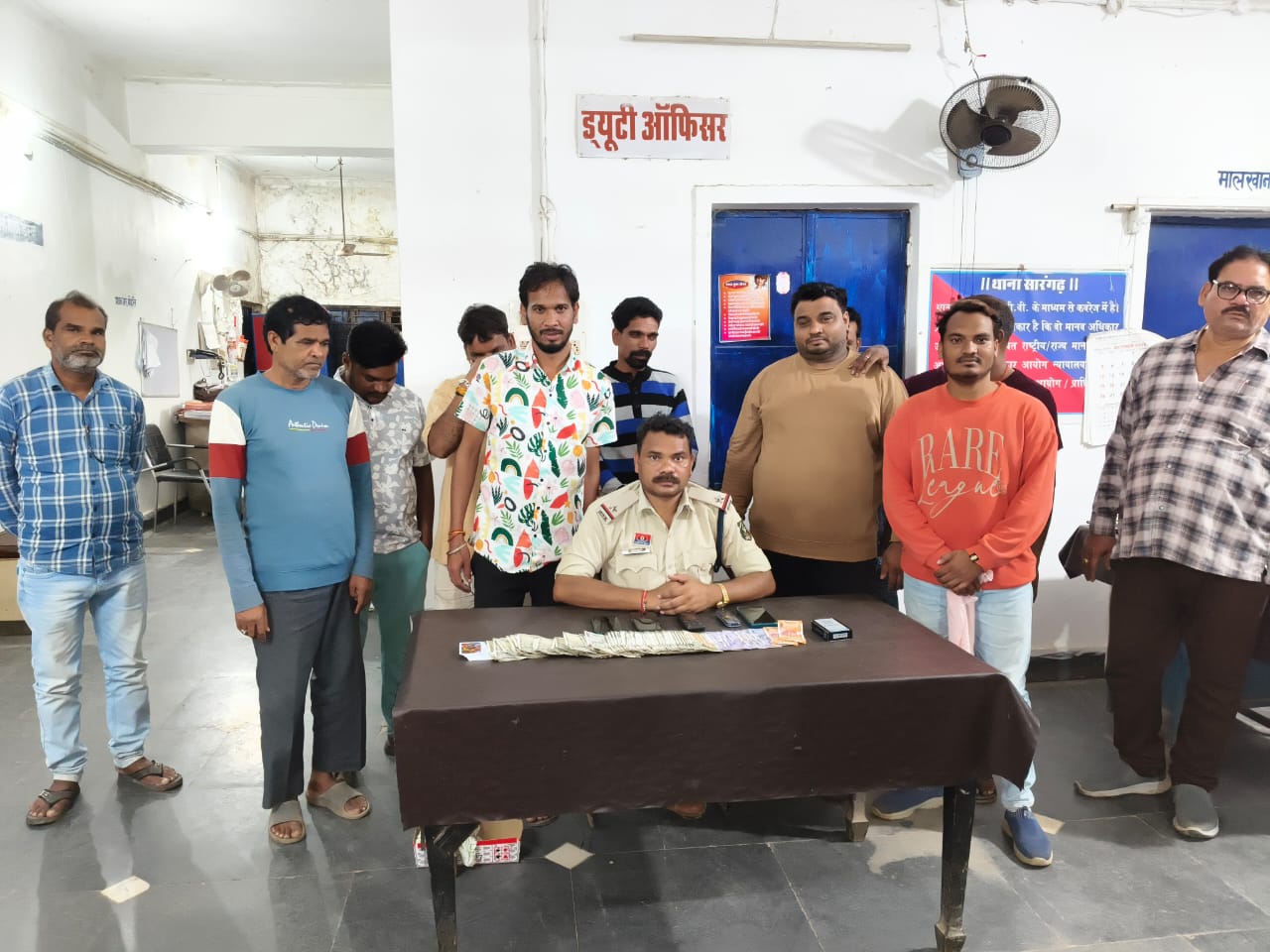 सारंगढ़ कोतवाली की जुआ पर बड़ी कार्यवाही