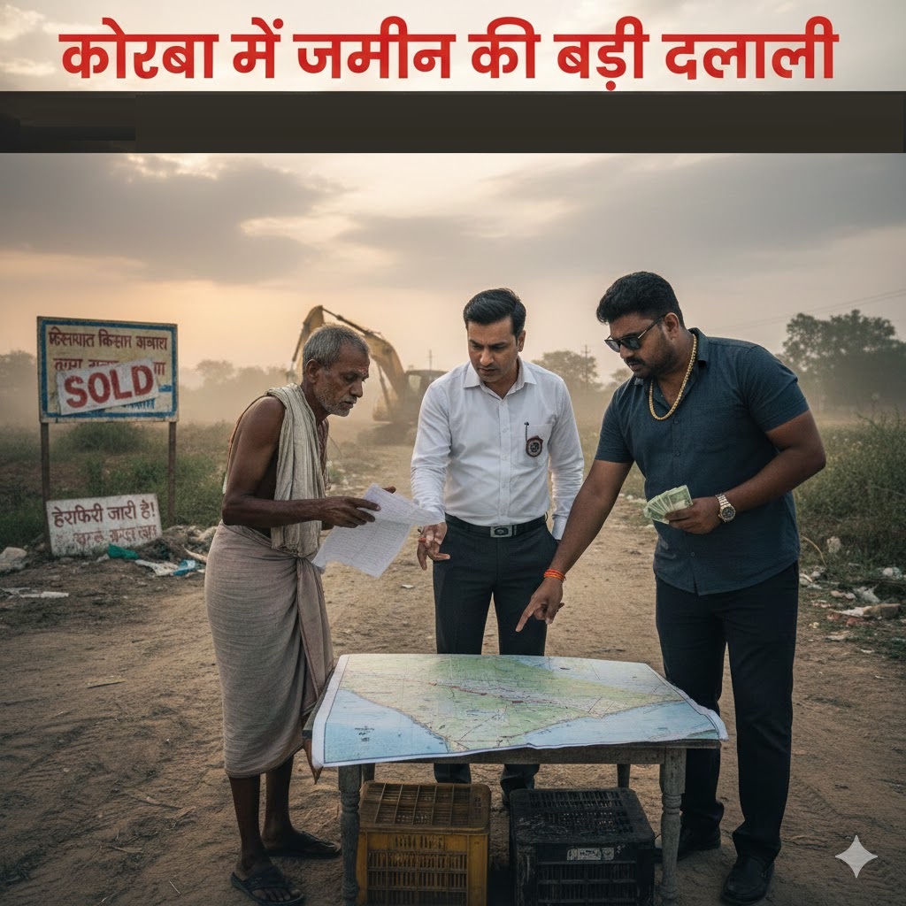 गाँव के कोने से अंदर की जमीन ने भरी उड़ान, मुख्य मार्ग के करोड़ों रुपये की बेशकीमती शासकीय जमीन पर की लैंडिंग, उच्च अधिकारियों से हुई शिकायत…